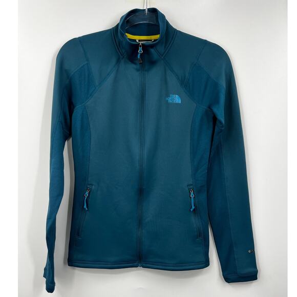 The North Face‎ Women’s Blue Soft Shell Full Zip FlashDry Jacket Size XS - Picture 1 of 10